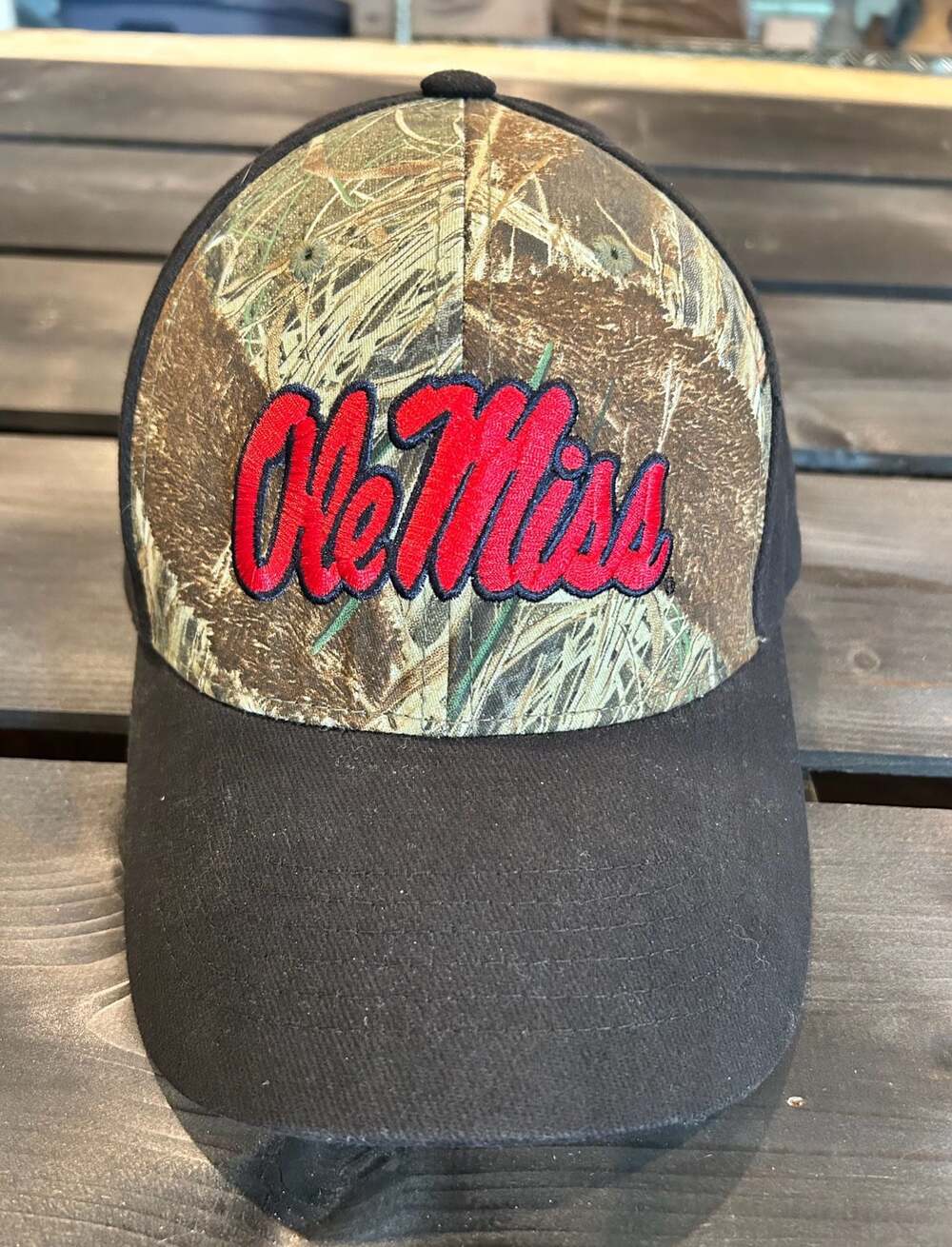 Ole Miss Rebels Captivating Headgear Camo Baseball Cap